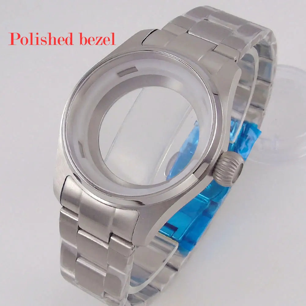 36mm/39mm Pilot Collection Watch Case Sapphire Glass 200m Waterproof Glass Back For NH35 NH36 ETA2824 PT5000 Movement