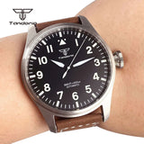 43mm Tandorio Big Pilot Watch TD144B NH35 PT5000 Automatic 20BAR  Sapphire Luminous