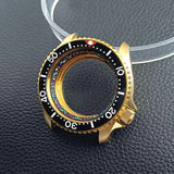 Gold Skx007 Case Mod For NH35 42mm 316 Rose Gold  Steel Case Fit NH35 NH36 Movement/Dial Case Plane Sapphire Glass 22mm Strap Watch Box