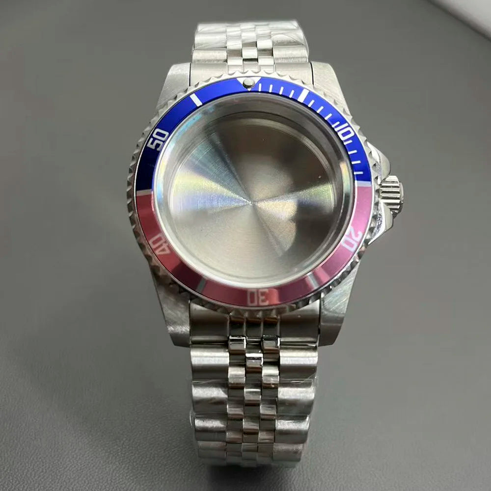 Retro Diver case 39mm,10bar waterproof stainless steel sapphire crystal case, suitable for NH34, NH35, NH36 mechanical movement accessories