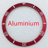 BB58 Watch Bezel Insert 37.2mm x 31.4mm Ceramic/aluminium for 39mm Case Watch Accessory Parts