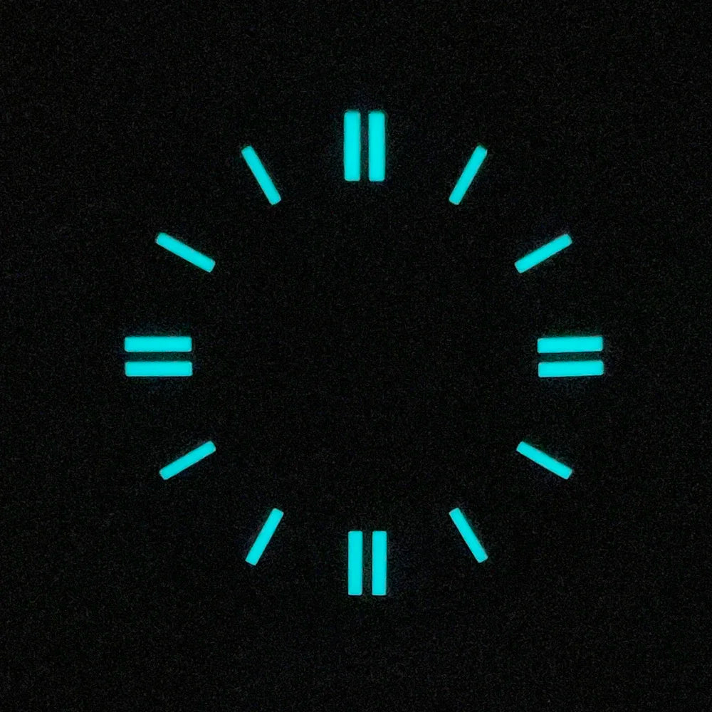 Double bar 28.5mm Watch Dials for NH35A NH38 Movement No Date with BGW9 Lume NH35 Dial Green Orange Blue PzpNqzZr