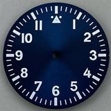 29mm NH35 Watch Dial White Black Blue Dial Green Luminous Fit TMI NH35 NH36 ETA2824 Mingzhu DG2813 Miyota8215 PT5000 Movement