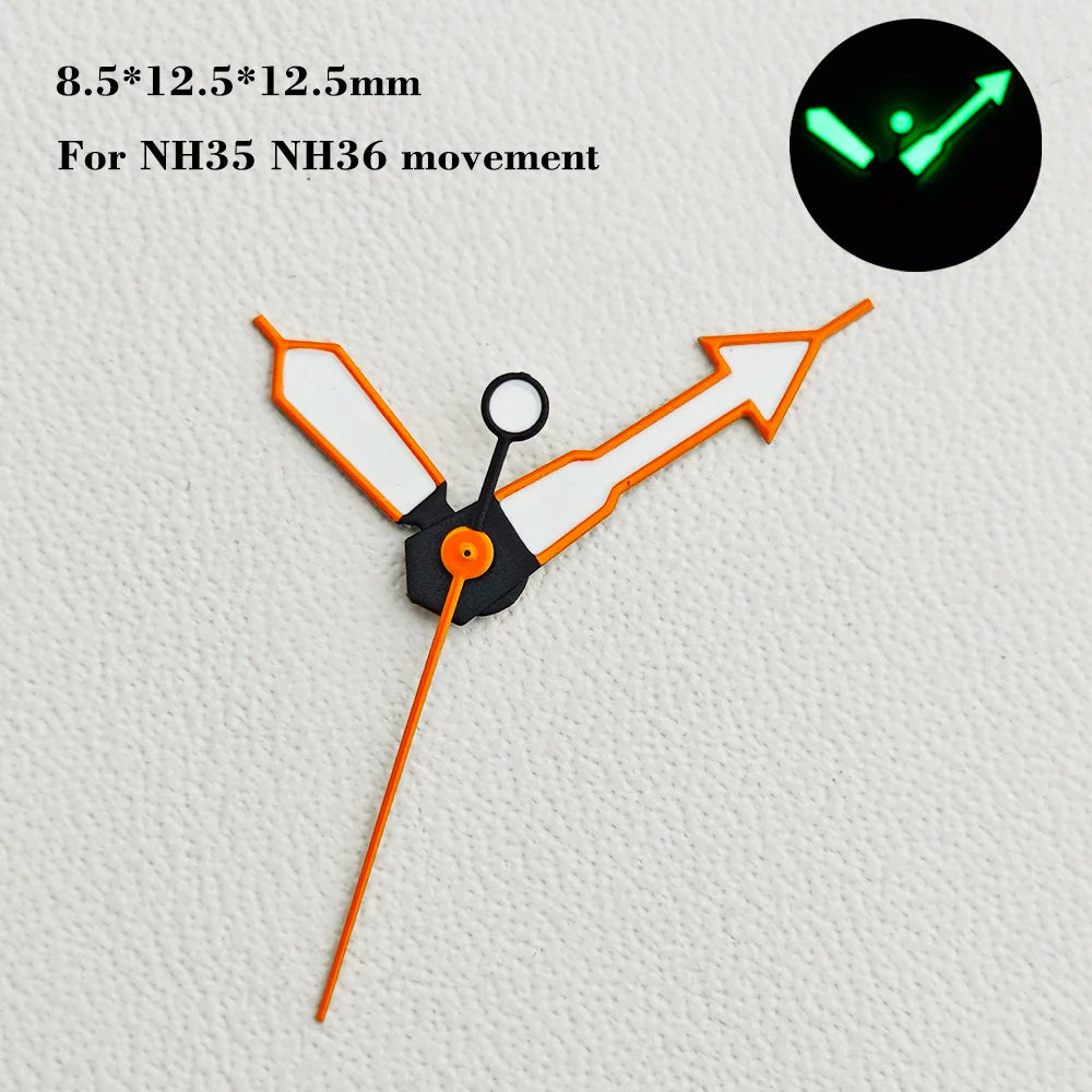 28.5mm SKX007 watch dial NH34 NH35 NH36 automatic SRP Green Luminous Custom logo