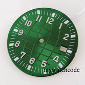 40mm 時計ケース ガラスバック ラバーストラップ ダイヤル 針セット NH35A NH36A 自動巻きムーブメント サファイアガラス