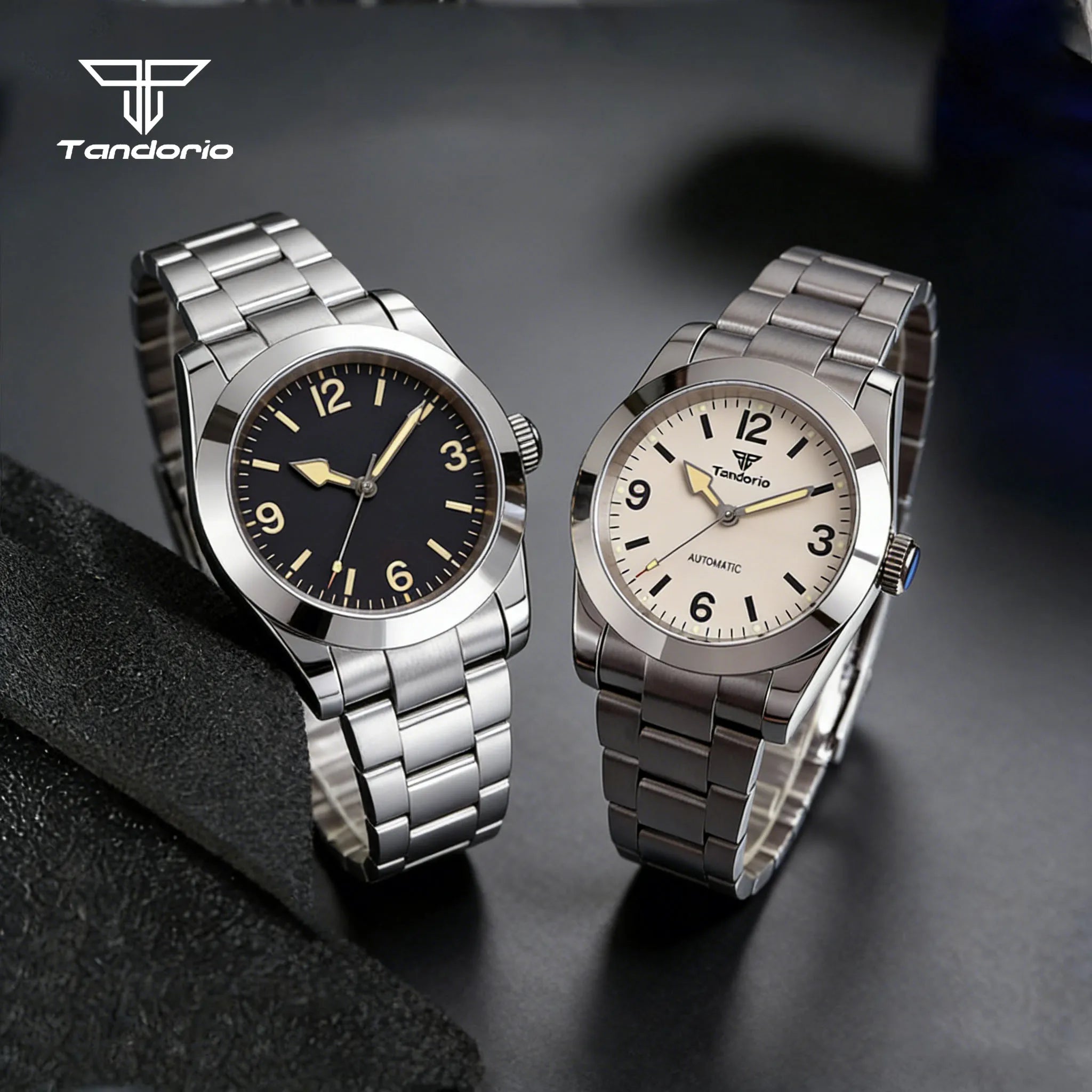 Explorer Watch Tandorio TD110Z Automatic 36mm/39mm Sapphire Dress NH35 Miyota8215 / PT5000 Glide Clasp 10Bar