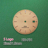 31.8mm watch dial PRX dial NH35 Oak dial Dial No Hands Green Luminous Suitable for NH35 NH36 Movement Watch Modification Accessories