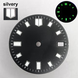 151 type of dials Submariner 28.5mm dial with calendar window suitable for NH35 movement luminous dial can support DIY dial customization name/logo
