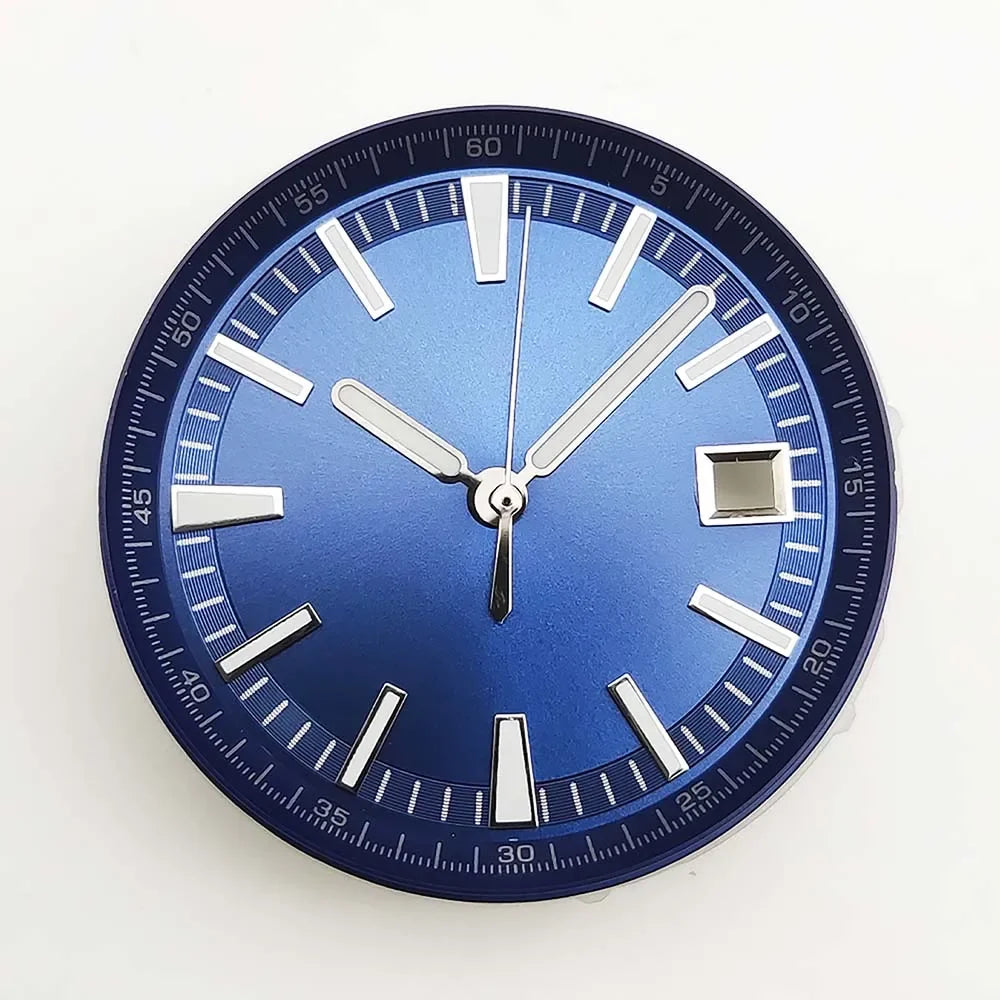 Big Size 33mm Watch Dial+Watch Hands for NH35 NH36 Movement Green Luminous Black/White/Blue Dial Pointers