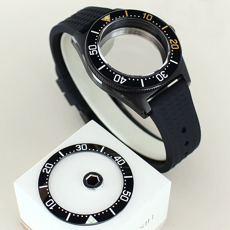 40mm Diver Case Stainless Steel Sapphire For Mod SPB149J1 NH34 NH35 NH36 NH70 4R36 Movement RubberStrap