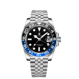 40mm RONDA 515 Quartz GMT Watch Corgeut 100M Water Resistant Luminous Sapphire