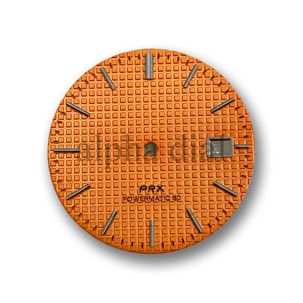 31.8mm Watch Dial No Logo Waffle Texture Thin Markers Watch Dial Mod Fit For PRX AP Seiko NH35/36 Movement Case Parts Hands Accessories