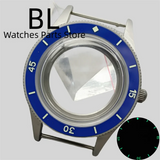 Miyota 9015 watch Case Fifty Fathoms 40mm Retro Domed Sapphire Luminous Bezel For NH35 NH36 NH34 ETA 2824 PT 5000 Miyota 9015 10bar