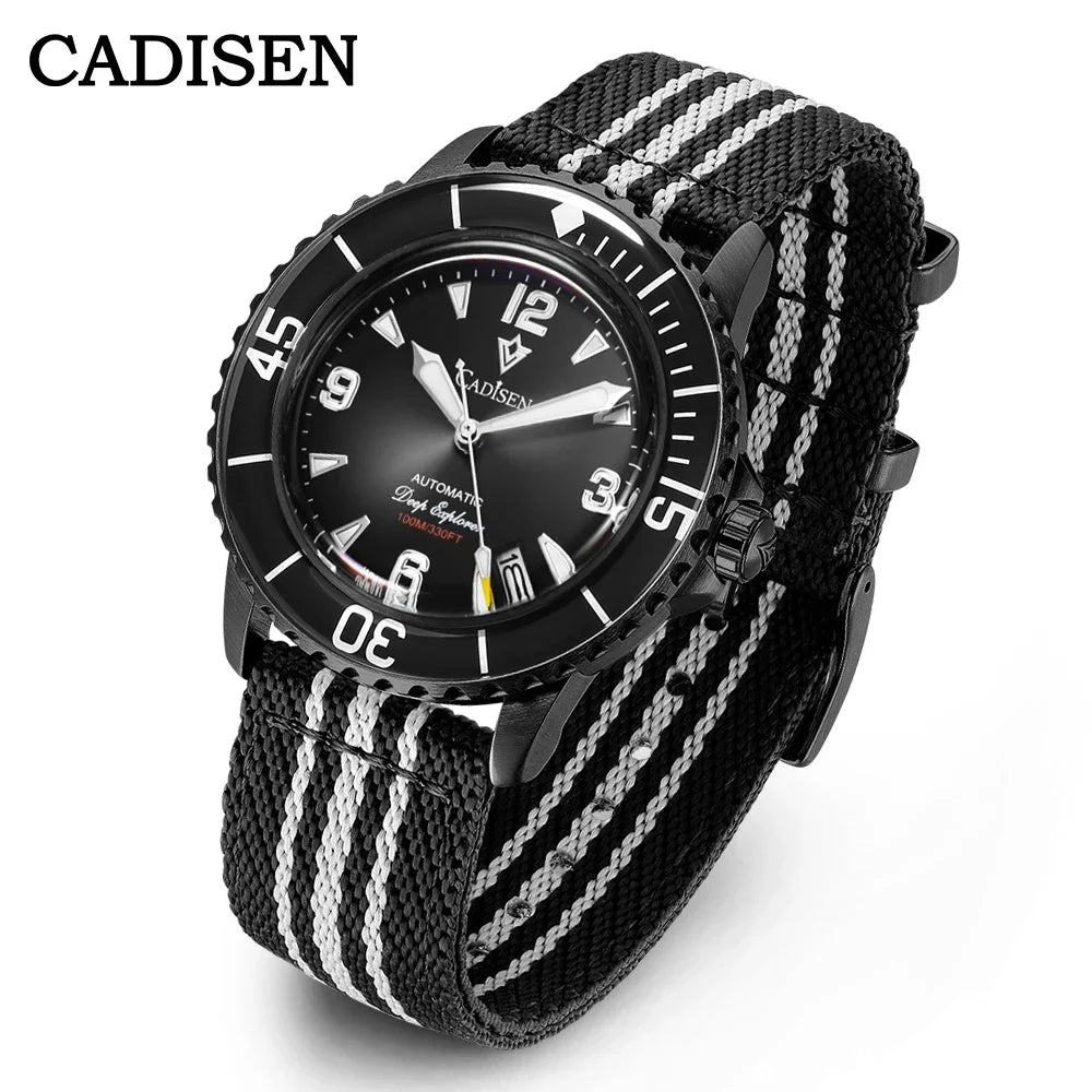 CADISEN BB58 Watch C8239 NH35 Automatic Luminous 10 Bar 42MM Dive Watch