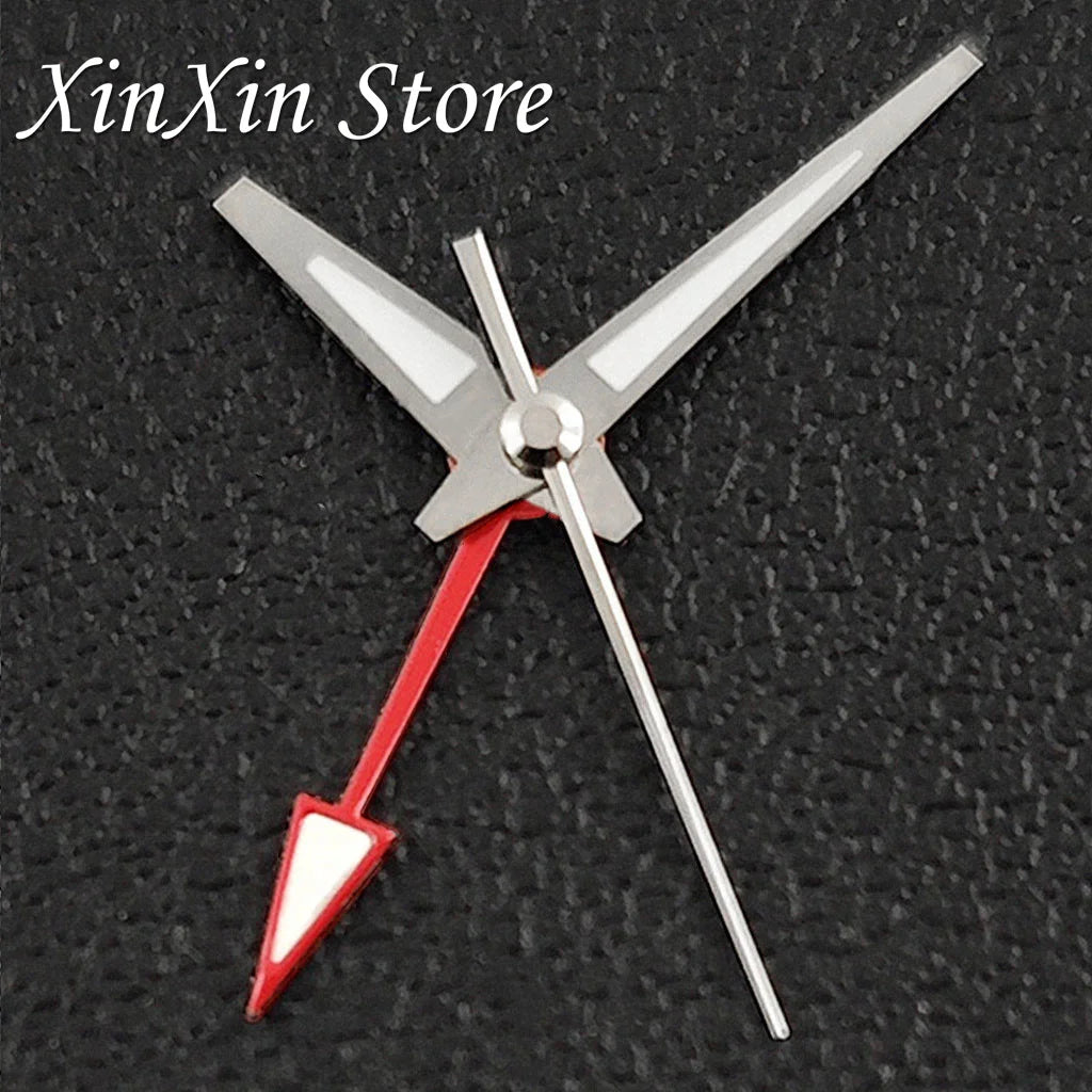 GS 4 Pointers NH34A GMT Watch Hands C3 Green Luminous Watch Needles for NH34 NH35 NH36 NH38 Movement