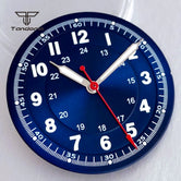 36mm Titanium Watch Case+29mm Dial+Hands Pilot Wristwatch Parts Fit NH35 NH36 ETA2824/2836 PT5000 ST2130 Miyota8215 8205 821A