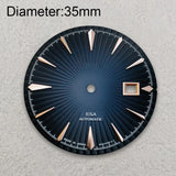 35mm Cocktail Dial Suitable For NH35 Japan Movement Vertical Stripe High Quality Dial Watch Modification Accessories