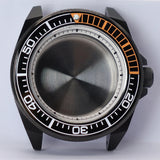 43.8mm Modified Samurai Watch Case Sapphire  For NH35 NH36 NH38 4R36 Movements 100M Waterproof