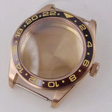 39mm PVd Black Rose Gold Dive Watch Case BB58 Mod 20BAR Waterproof Dome Sapphire Glass 39mm Black Bay Watch Case for NH34 NH35 NH36 NH70 ETA2824 PT5000 Watch Parts (Copy)