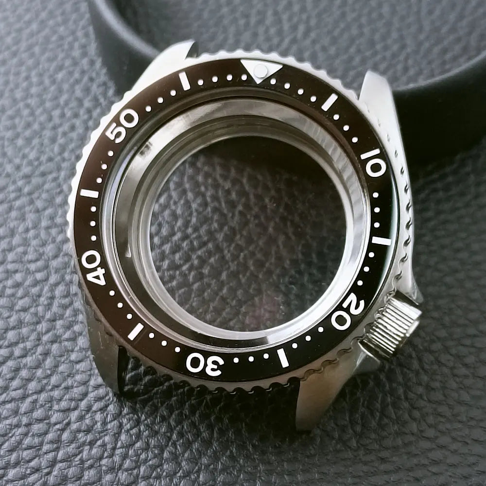 42mm Skx007 Case Mod For NH35 316 Steel Case Fit NH35 NH36 Movement/Dial Case Plane Sapphire Glass 22mm Strap Watch Box