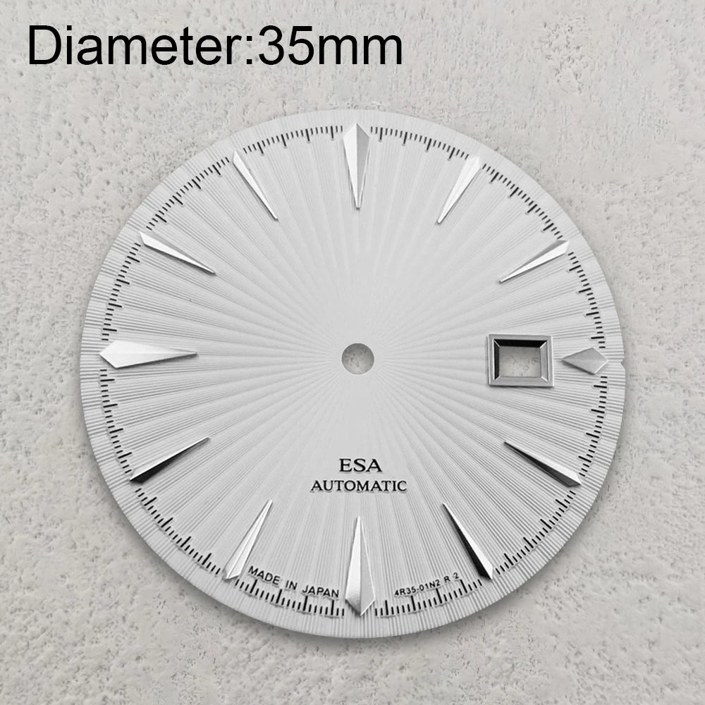 35mm Cocktail Dial Suitable For NH35 Japan Movement Vertical Stripe High Quality Dial Watch Modification Accessories