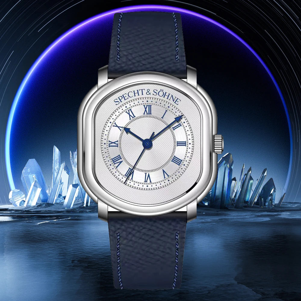 Fashion Watch square Specht & Söhne 35MM Women Men's Watches Top brand Luxury Vintage Watch For Men Japan VH31 Movt Sapphire Crystal Waterproof