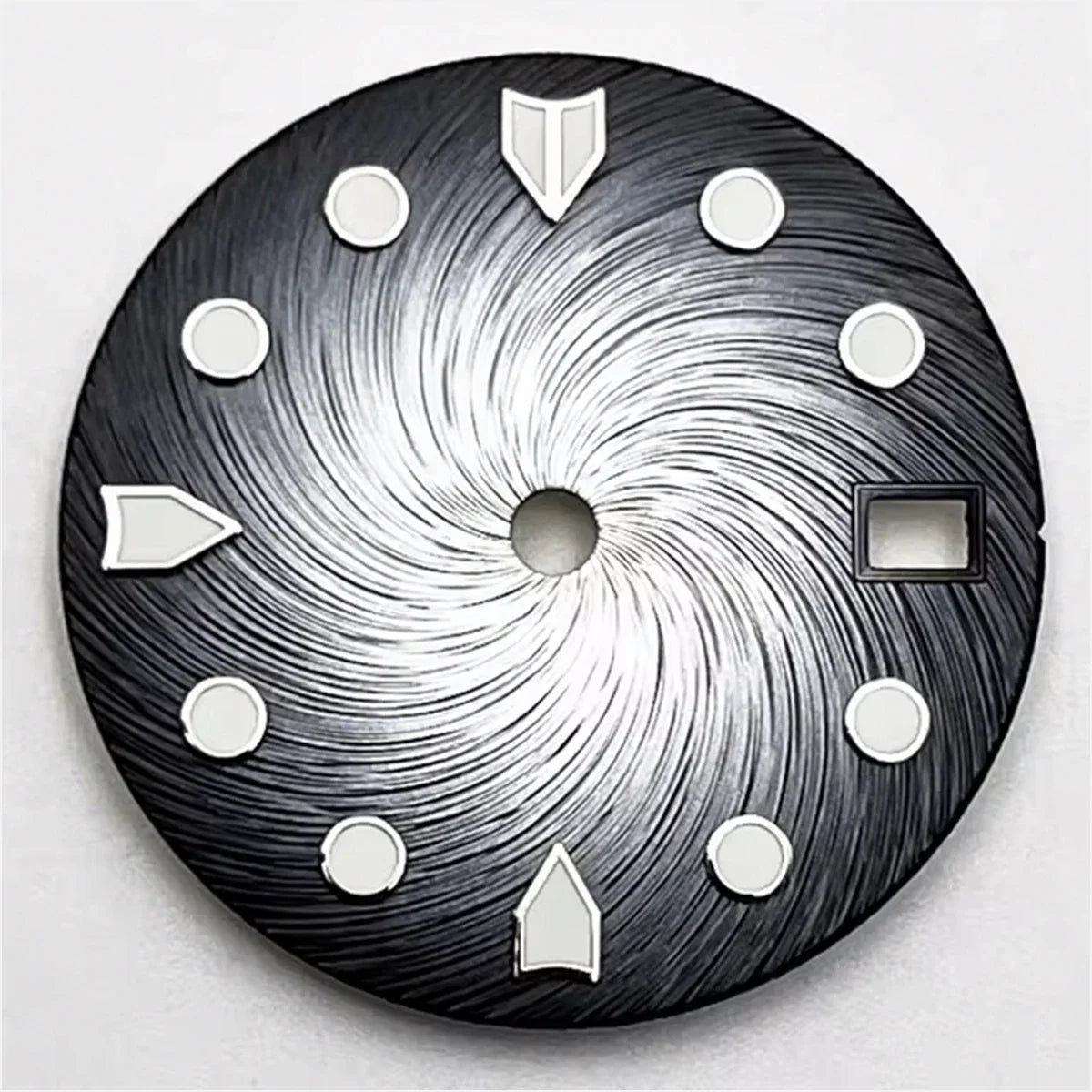 28.5mm Gradient Watch Dial  NH35 NH35A Movement Green Luminous Coloured Gradient Dial Fit 3 O'Clock Crown 3.8 O'Clock Crown