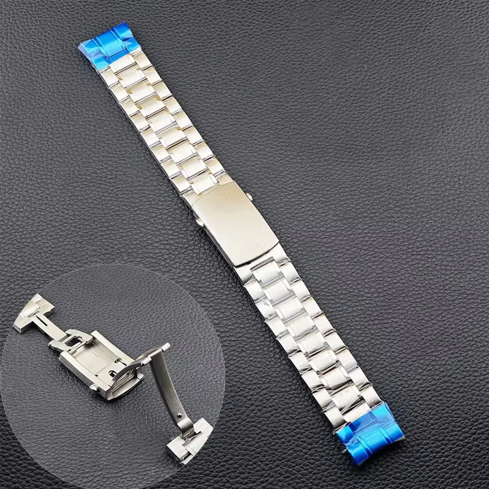 40mm Speedmaster Watch Case Stainless Steel  For VK63 VK64 Chronograph Quartz Movement Mineral Moon Foorprint Sterile Caseback