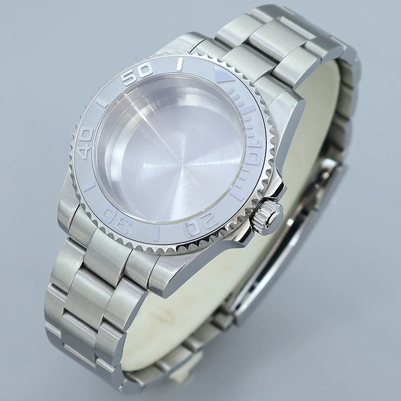 40MM Submariner watch case Eta2824 Sw200 PT5000 Sloping Bezel Sapphire GMT Yacht Master