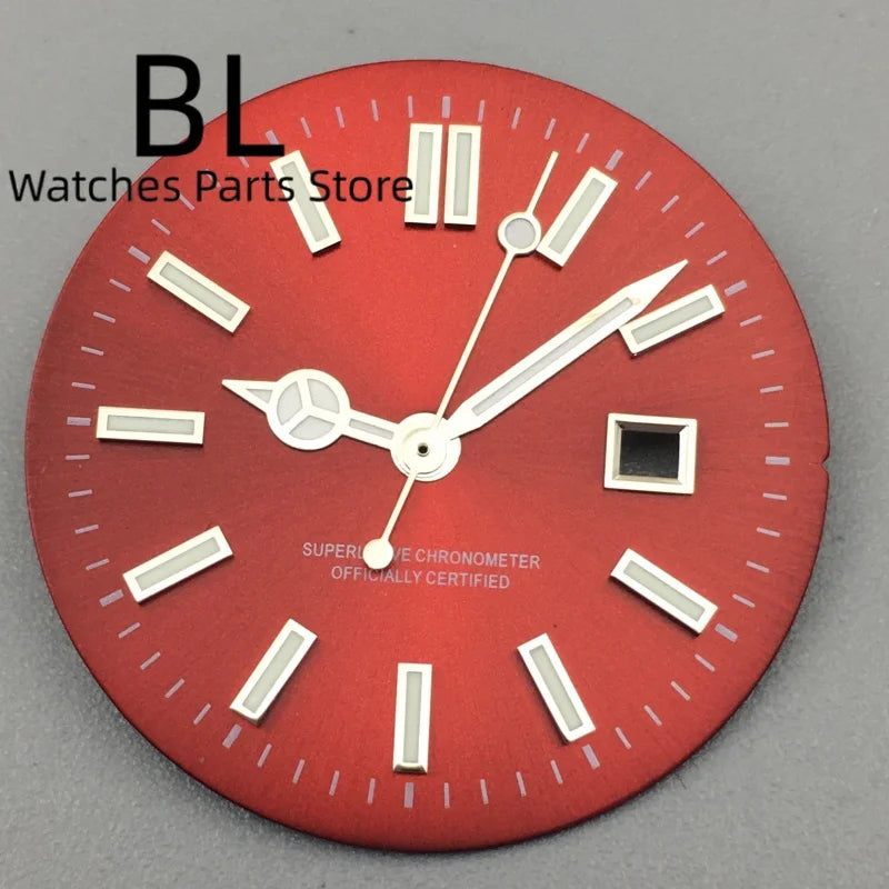 24.5MM Dial for women's watch Sunburst NH05 Watch Dial Gold Rose Sticks Number Women's Mechanical Watch Modified Parts Fit 31mm NH05 NH06 Watch