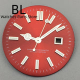 24.5MM Dial for women's watch Sunburst NH05 Watch Dial Gold Rose Sticks Number Women's Mechanical Watch Modified Parts Fit 31mm NH05 NH06 Watch