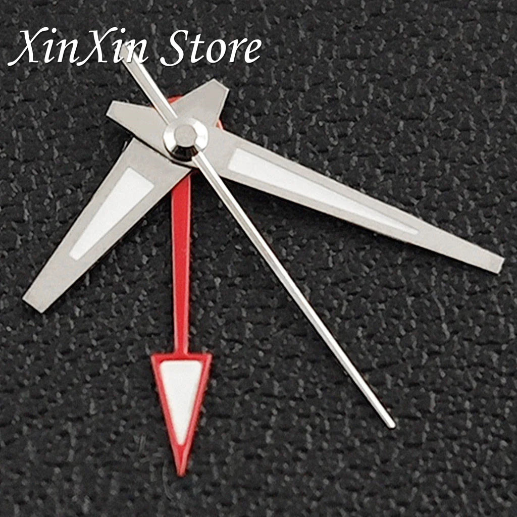 GS 4 Pointers NH34A GMT Watch Hands C3 Green Luminous Watch Needles fo ...