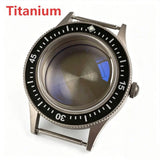 Titanium Watch Case for Fifty Fathoms Diver NH34 NH35 NH36 NH38 ETA2824 PT5000 ST2130 Miyota 8215 821A Movt 20ATM Domed Sapphire