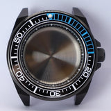 43.8mm Modified Samurai Watch Case Sapphire  For NH35 NH36 NH38 4R36 Movements 100M Waterproof