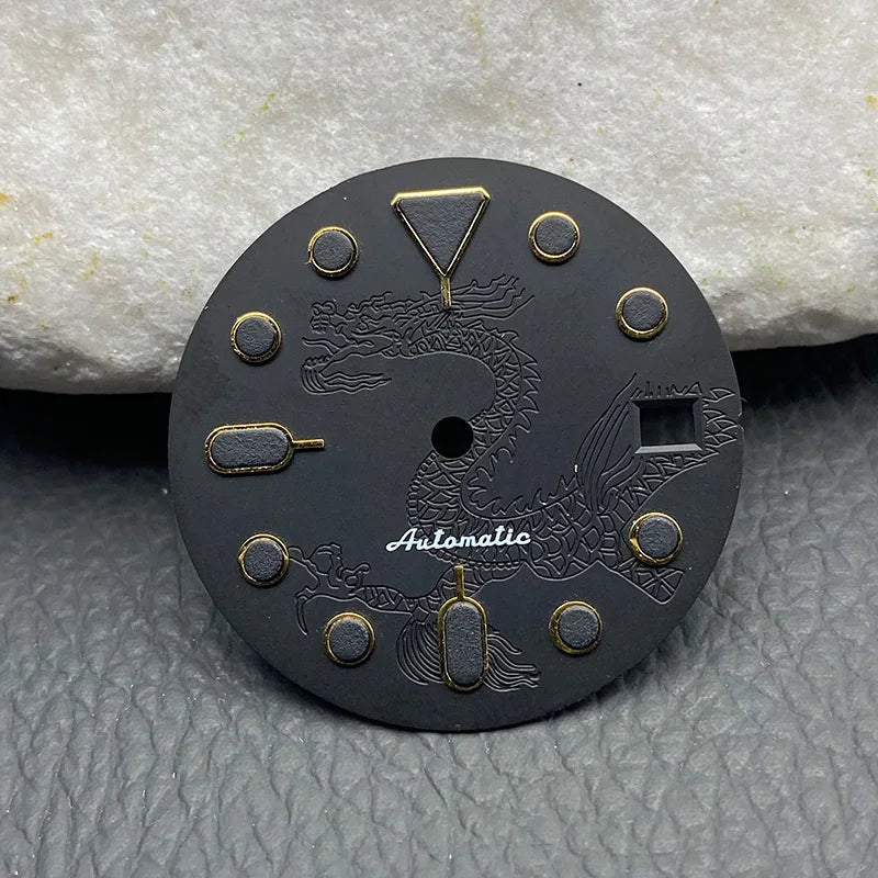 NH36 Watch Dial 28.5mm for SKX007 SKX173 SRPD Turtle Abalone Tuna Canne Diving Watch Dragon