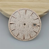 35MM Cocktail  Watch Dial for NH35/NH36 Movement Mechanical Watch Face Vertical Stripes Green Luminous Accessories No Logo