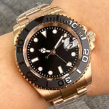 Tandorio NH34 GMT Two Tone Diving Watch TD015C 904L Bracelet 20Bar 40MM Sapphire