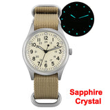 Militado ML07 Military Watch VH31 Quartz Sapphire Luminous AR Coating 10bar