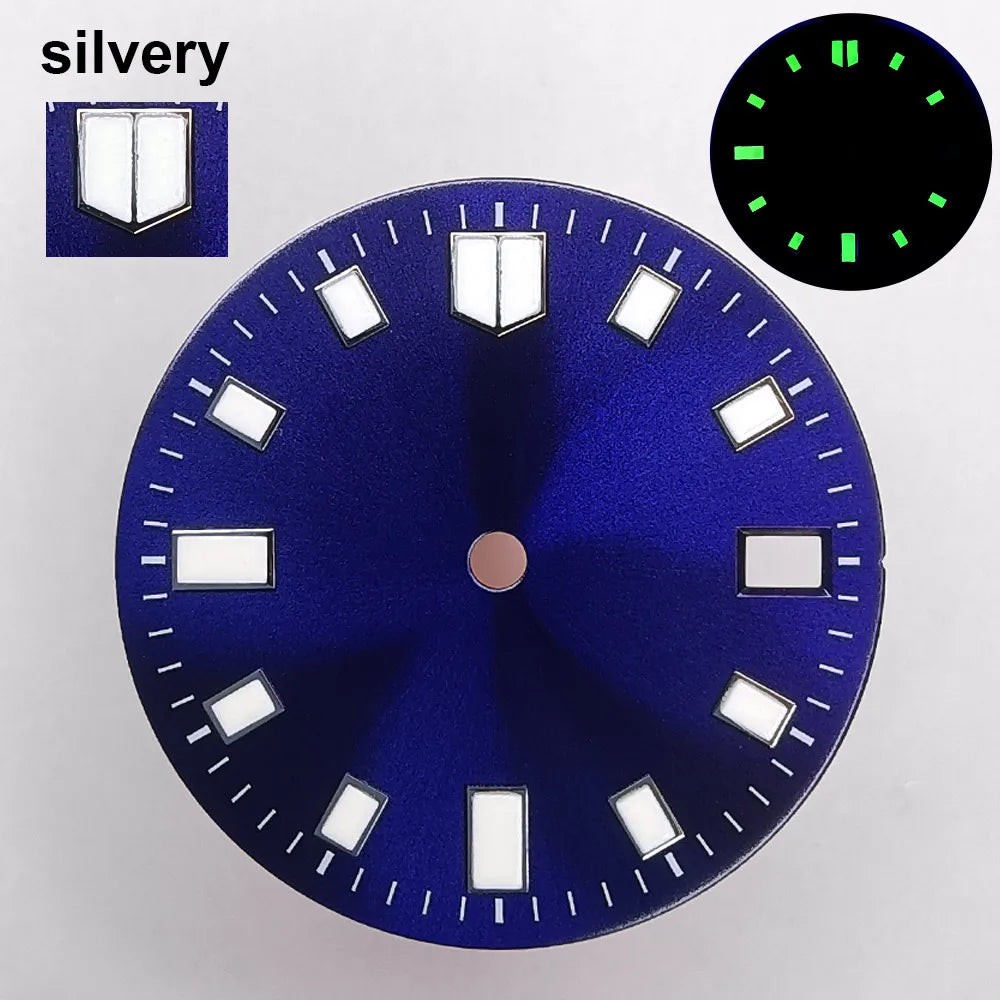 151 type of dials Submariner 28.5mm dial with calendar window suitable for NH35 movement luminous dial can support DIY dial customization name/logo