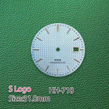 31.8mm watch dial PRX dial NH35 Oak dial Dial No Hands Green Luminous Suitable for NH35 NH36 Movement Watch Modification Accessories