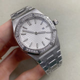 Diamon watch for Women 31mm Octogon AP Quartz Watch Japanese VJ24 5ATM Sapphire