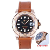 HEIMDALLR Bronze Diver Watch HMCR21 NH36 Automatic Sapphire BGW-9 Lume 44MM Yachmaster 30Bar