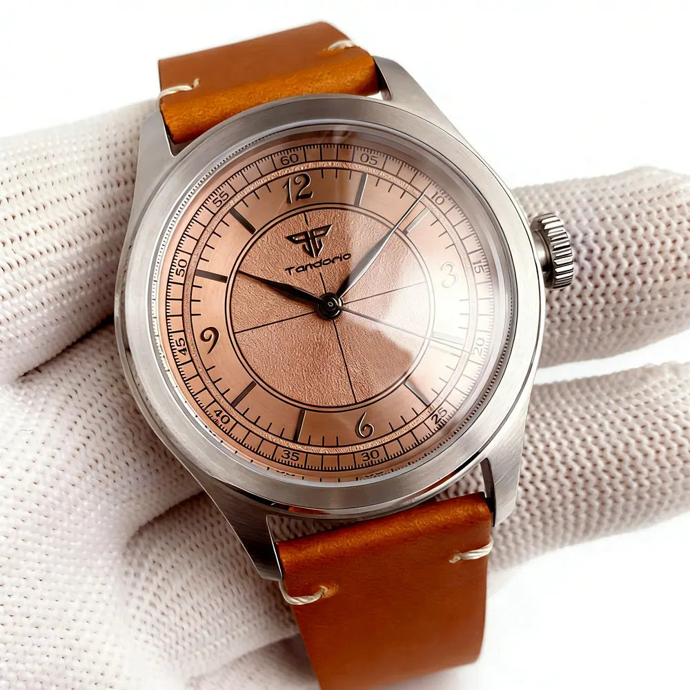 38MM Field Watch Tandorio TD158B NH35A/PT5000 Automatic Sapphire 10Bar Glass Back Pilot