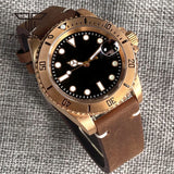 Tandorio TD232B Solid CUSN8 Bronze Watch NH35A PT500040mm Sapphire Submariner Yachtmaster