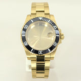 40MM PVD Gold Submariner Watch Case  GMT Yacht Master Polish Strap Sapphire Glass For NH35 NH36 NH34 NH38 Miyota 8215 Eta 2824 GMT SUB Yacht 20ATM waterproof