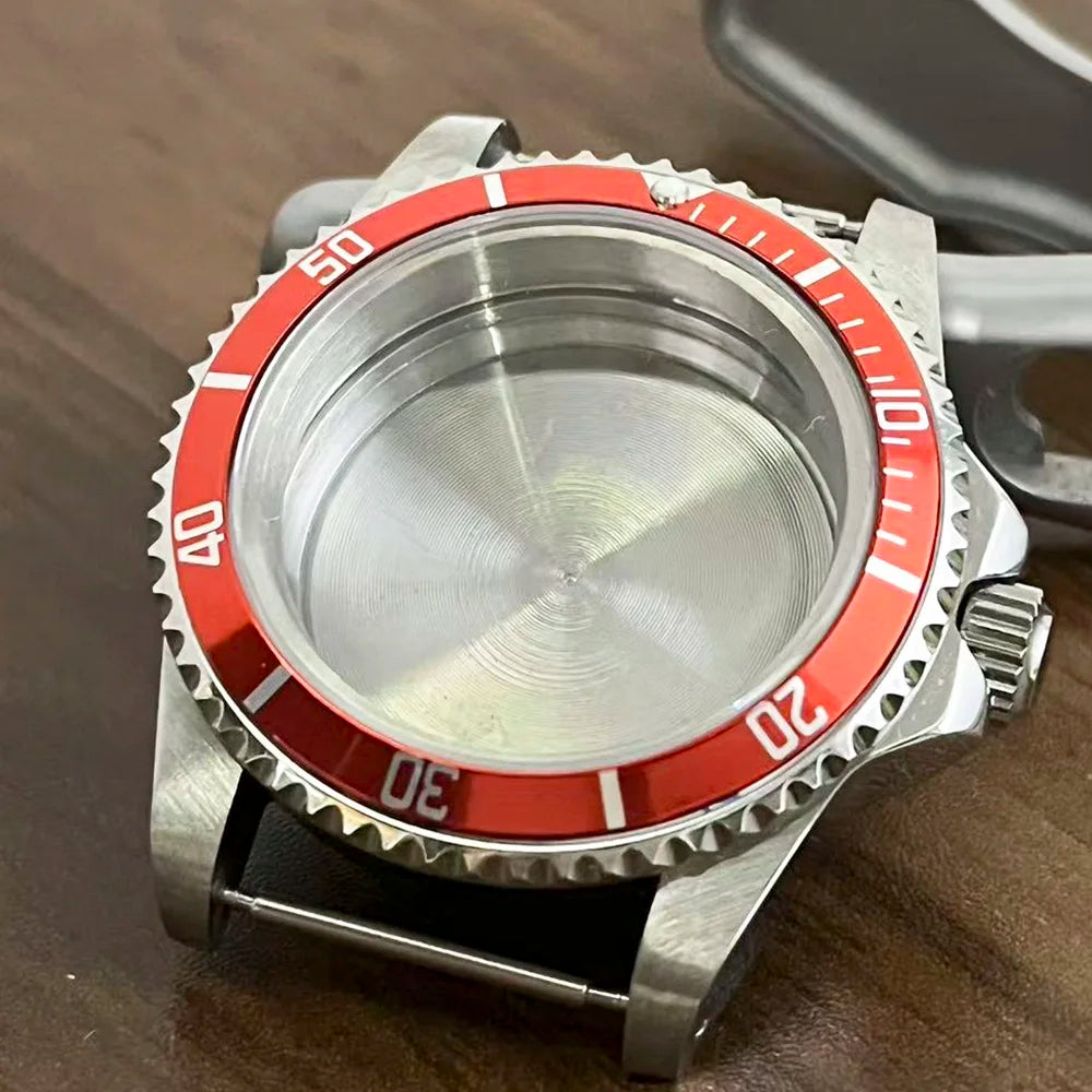 Retro Diver case 39mm,10bar waterproof stainless steel sapphire crystal case, suitable for NH34, NH35, NH36 mechanical movement accessories