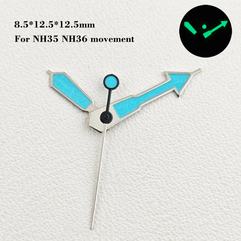 28.5mm SKX007 watch dial NH34 NH35 NH36 automatic SRP Green Luminous Custom logo