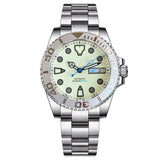 Full Lume Yacht Master Tandorio Tandorio TD265A 40mm NH36 Dive Watch Day Date glass back 20bar