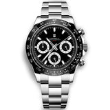 Corgeut 2069 Chronograph watch Panda Daytona 24 hours VK63 Quartz Hardlex 10Bar 39MM