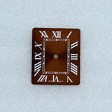 Women Tank Watch Case Roman Markers 27*35mm No Logo For Seiko VJ24 Quartz Movement Mod Parts